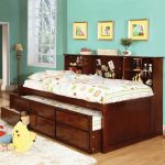 exciting full size captains bed with bookcase headboard 86 for LPSKCFJ