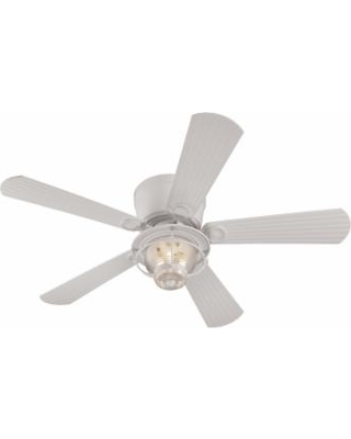 flush mount ceiling fans with remote control harbor breeze merrimack 52-in white outdoor flush mount ceiling fan WNTTOKO