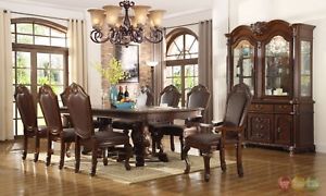 formal dining room sets with china cabinet image is loading chateau-traditional11-piece-formal-dining-room-set-table- DKPMHNR