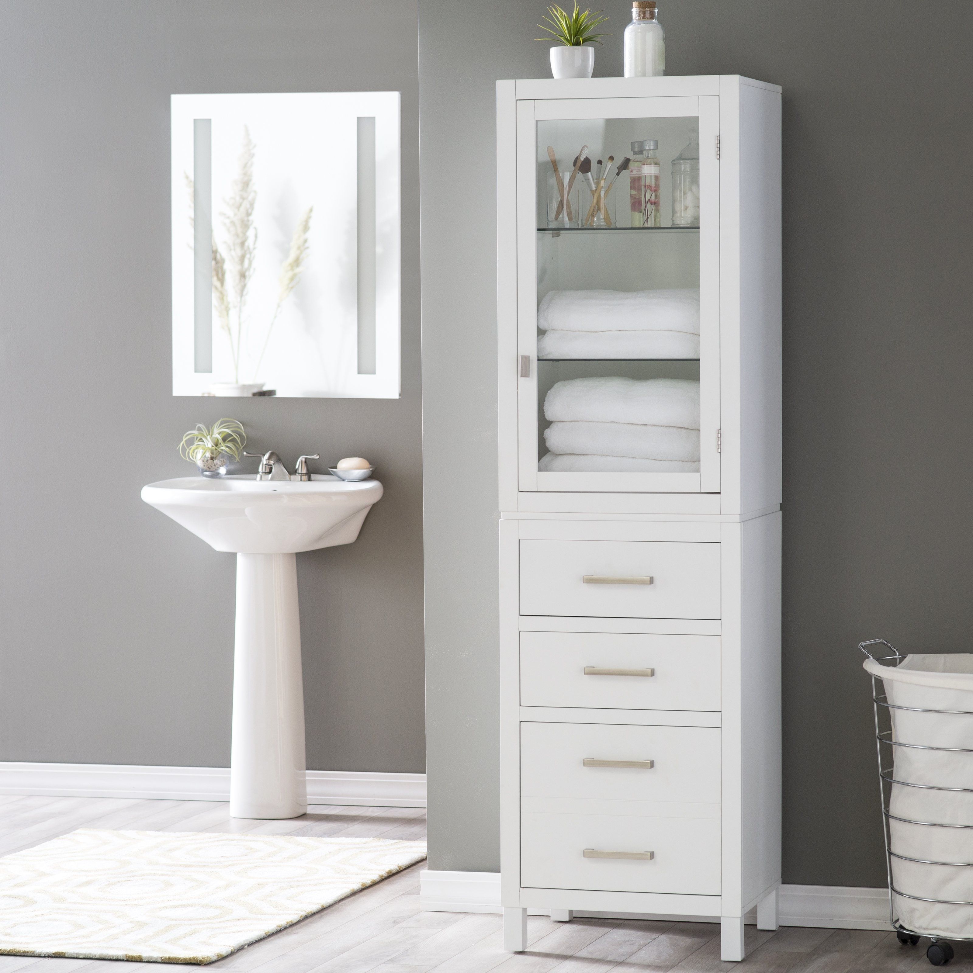 free standing linen cabinets for bathroom image result for modern freestanding linen closet SBOVJQP