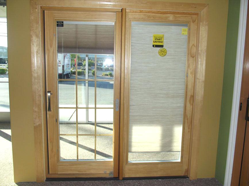 french doors with blinds between the glass blinds between glass door shades inside windows sliding door wood VFOKLIH