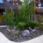 front yard landscaping ideas with rocks black rock landscaping ideas for front yard with some small SKNWYSP