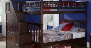 full over full bunk beds with trundle and stairs alternative views: QCEYOKX