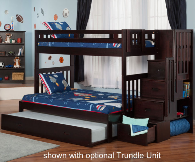 full over full bunk beds with trundle and stairs exquisite gorgeous full over bunk beds with stairs 23 atl YBKNJRG