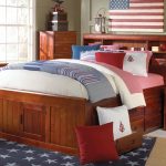 full size captains bed with bookcase headboard alternative views: CCLHQTG