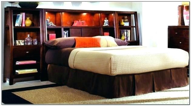 king storage bed with bookcase headboard bed ... AQYXDYF