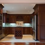 kitchen color schemes with cherry cabinets BYFNIIA