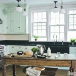 kitchen paint colors with white cabinets mint green kitchen DZLLWIU