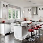 kitchens with white cabinets and dark floors light cabinets with dark floors 1 TLADKMQ