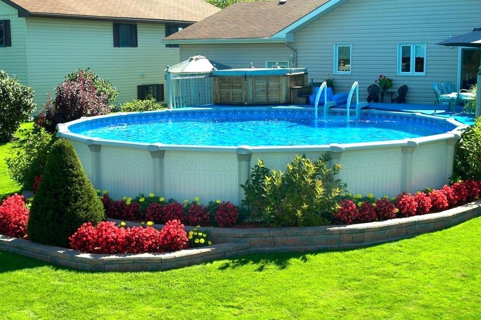 landscaping ideas around above ground pool above ground pool patio first rate above ground pool landscaping COQACRA