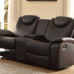 leather reclining loveseat with console new leather reclining loveseat with center console 57 about remodel JHZNNWD