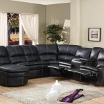 leather sectional sofa with chaise and recliner awesome black reclining JKIKIQR