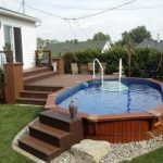 lovely above ground pool landscaping ideas on a budget - 1 NFAUEII