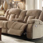 microfiber reclining loveseat with console homelegance laurelton double glider reclining love seat with center console LSRDUQC