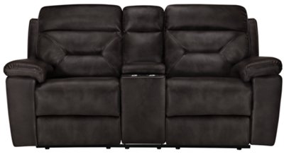 microfiber reclining loveseat with console phoenix dark gray microfiber reclining console loveseat KNNDRGI