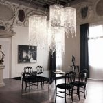 modern crystal chandeliers for dining room venezia crystal chandelier by cattelan italia contemporary-dining-room QWFTMRK