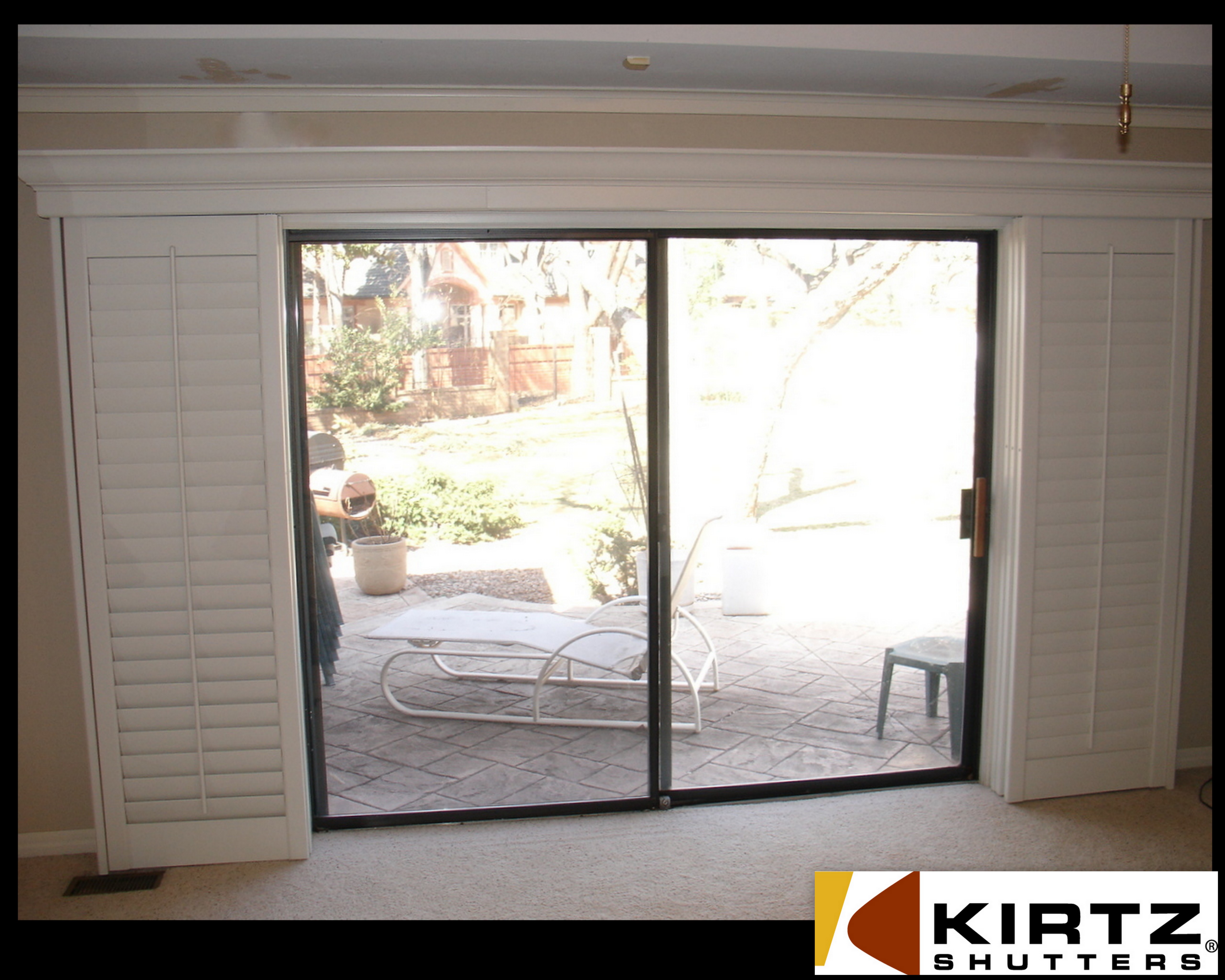 photo gallery for plantation shutters for sliding glass doors DBWDMRK