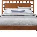 queen platform bed frame with headboard belcourt cherry 3 pc queen platform bed with lattice headboard EZAKYFB