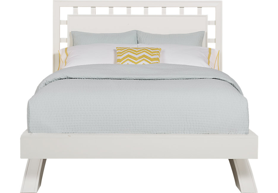 queen platform bed frame with headboard belcourt white 3 pc queen platform bed with lattice headboard GBJWURL