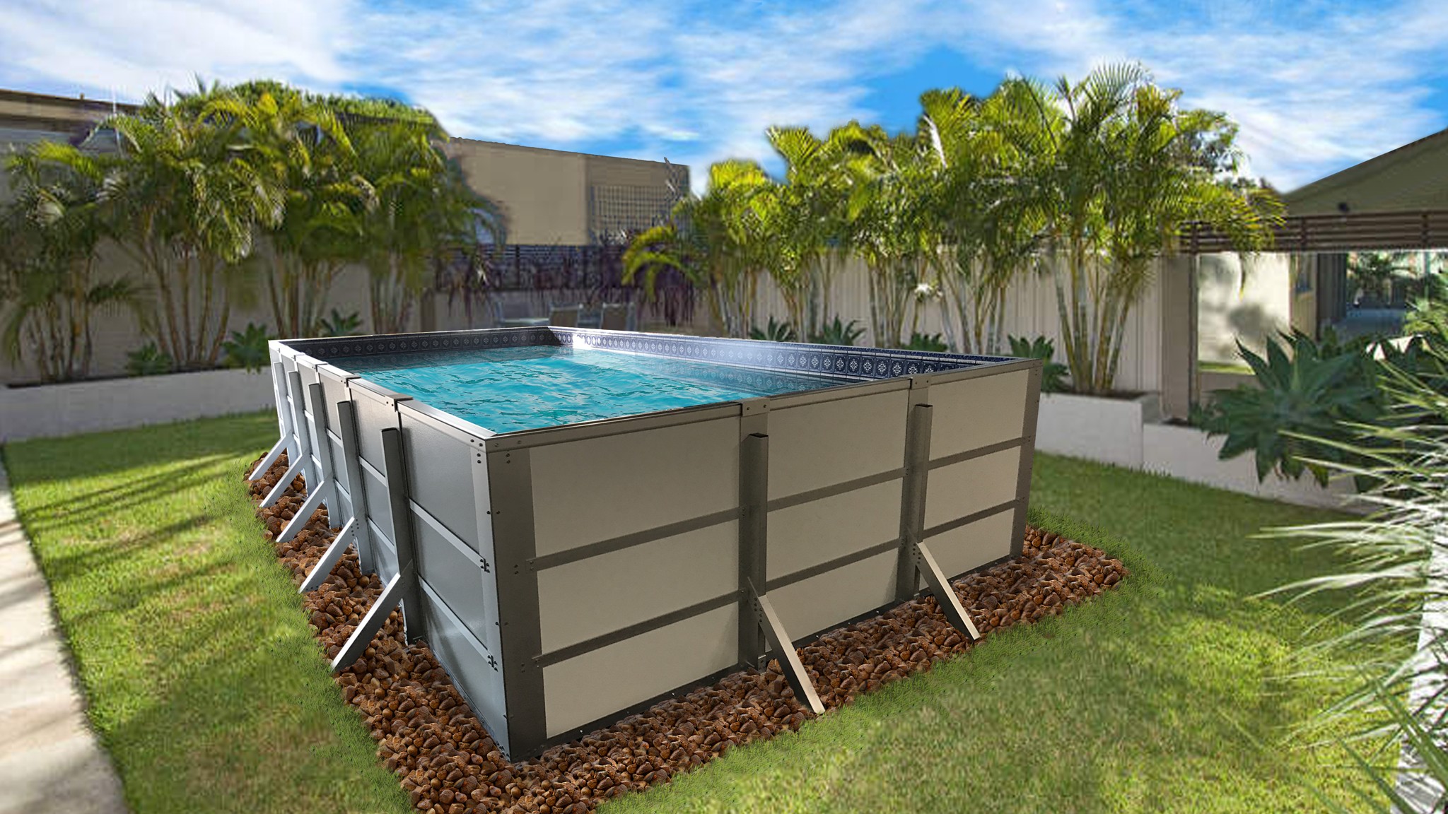 rectangular above ground swimming pools ... ideal for above, semi and in ground applications. it RGQVHFC