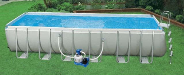 rectangular above ground swimming pools intex 24u0027x12u0027x52 CRGWFXH