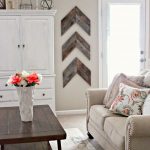 rustic wall decor ideas for living room chic and simple reclaimed wood wall chevrons ZXYATZP
