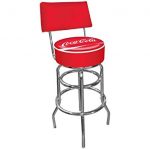 upholstered swivel bar stools with backs coca-cola padded swivel bar stool with back XKDYHQA