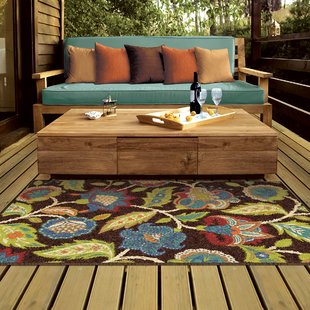 waterproof outdoor rug gilson brown indoor/outdoor area rug TZHFMVR