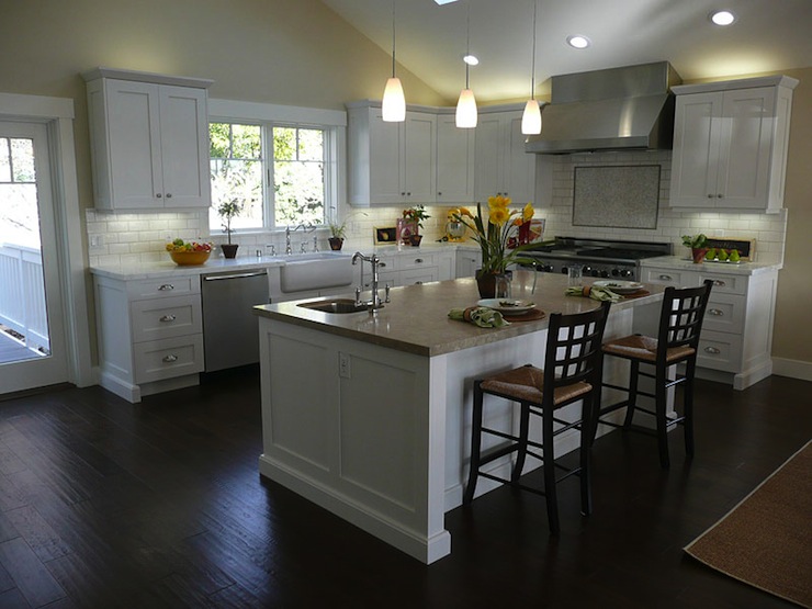 white kitchen cabinets with dark wood floors white kitchen cabinets dark wood floors KRSSUIL