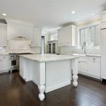 white kitchen cabinets with dark wood floors white kitchen with dark wood floors SSTNXYD