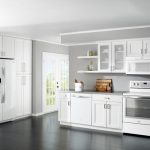 white kitchen cabinets with white appliances white kitchen appliances are trending white hot | house | HAZSTJY