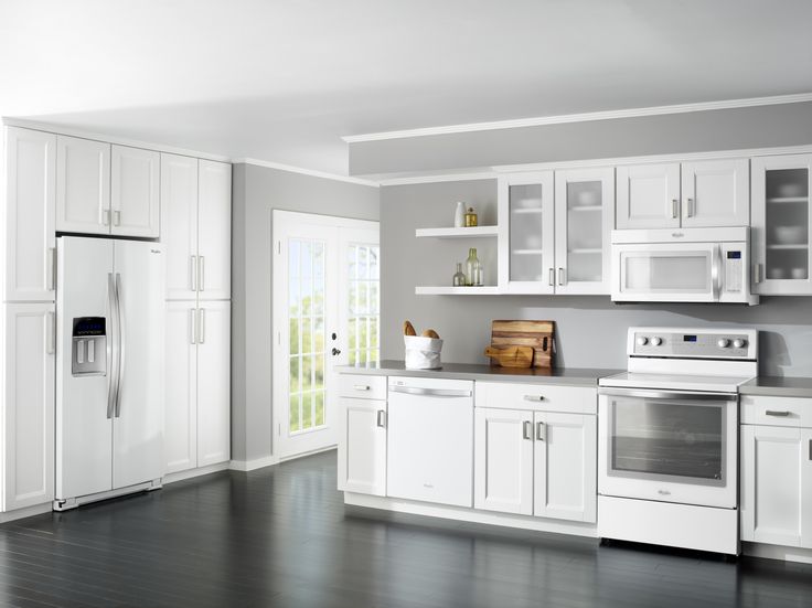 white kitchen cabinets with white appliances white kitchen appliances are trending white hot | house | HAZSTJY