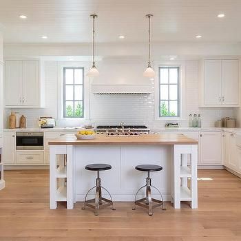White Kitchen Island With Butcher Block Top: Variations and Uses