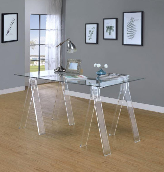 Velma Clear Acrylic Desk