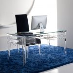 Modern Acrylic Desk - Mecox Gardens