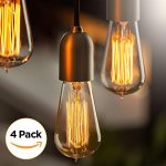 Edison Light Bulbs by Scandic Gear - 4 Pack - 60 Watts - Vintage