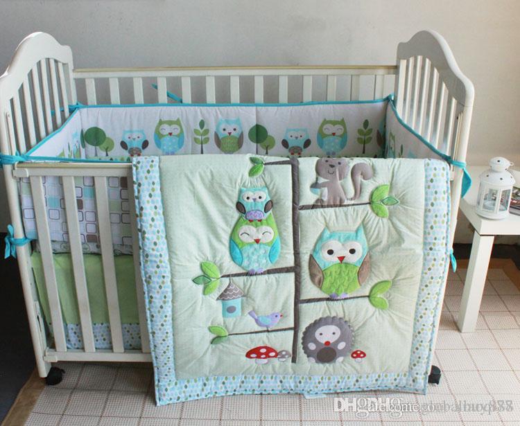 Spanish Baby Bedding Set Boy Crib Bed Set Owl On Tree Home Inc