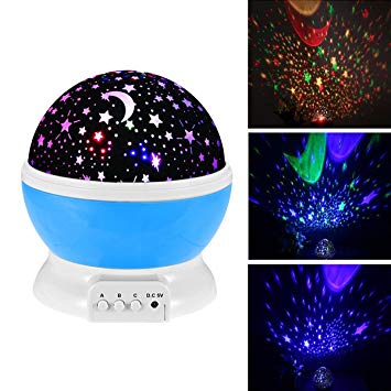 Amazon.com: Baby Night Light Moon Star Projector 360 Degree Rotation