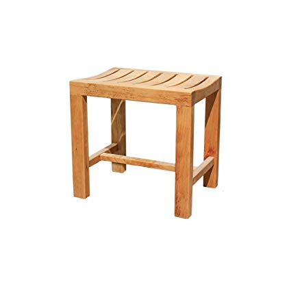 Amazon.com: XINGPING Wood Wax Oil Bathroom Stool Bathroom Shower