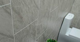 Claddtech Grey Marble Bathroom Wall Panels Tile Effect cladding Used