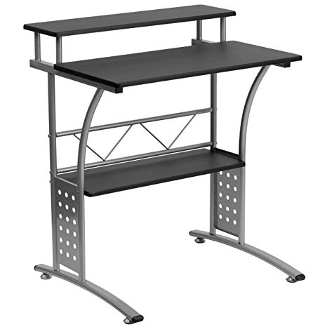 Amazon.com: Flash Furniture Clifton Black Computer Desk: Kitchen