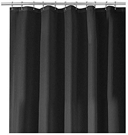 Amazon.com: InterDesign Shower Curtain/Liner Stall Black