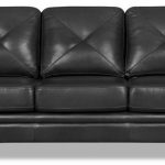 Andi Leather-Look Fabric Sofa u2013 Black | The Brick