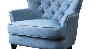 Light Blue Fluffy Chair | Wayfair