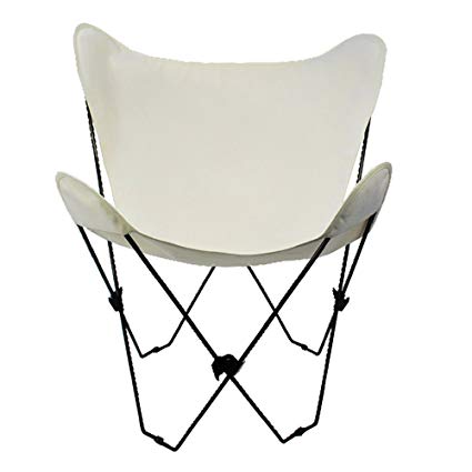 Amazon.com : Algoma 4053-00 Butterfly Chair Black Frame, Natural