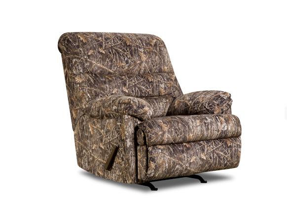 Simmons Upholstery 683 683 Conceal Brown Rocker Recliner | Dunk