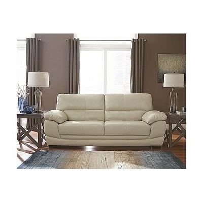 Shop Signature Design by Ashley, Fontenot Contemporary Cream Leather