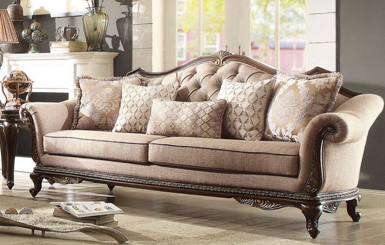 Homelegance Bonaventure Park Cream Sofa - Bonaventure Collection: 4