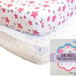 Amazon.com : Best Organic Crib Sheets for Baby Girls, 2 Adorable