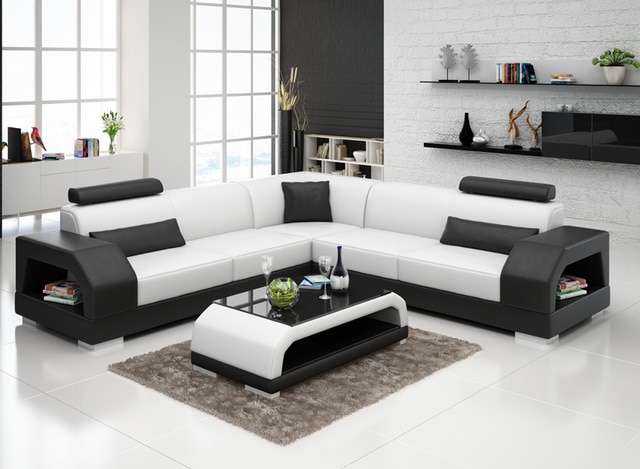 popular modern furniture sofa leather custom sofa set design G8001B